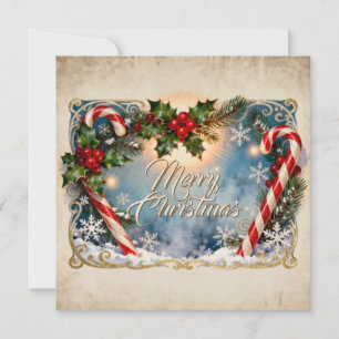 Festliche Weihnachtskarte mit Glanz