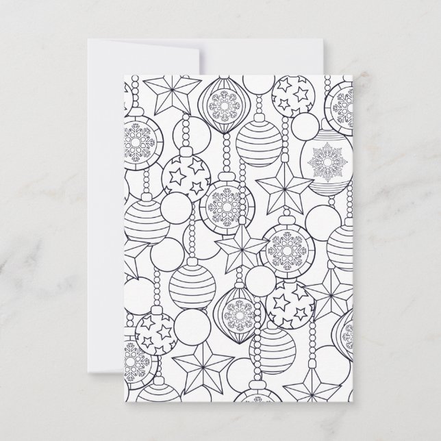 Festliche Weihnachtskinderfarbenkarte Karte (Vorderseite)