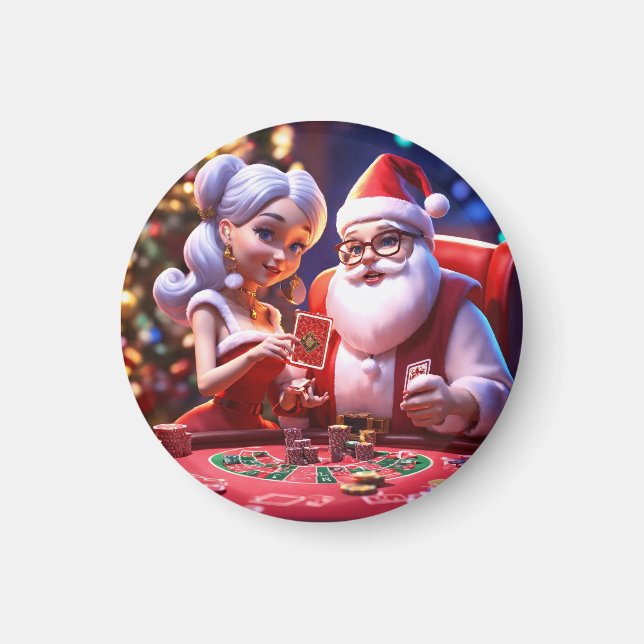 "Festliche Weihnachtsmagnete: Holiday Cheer zu Y h Magnet (Vorne)