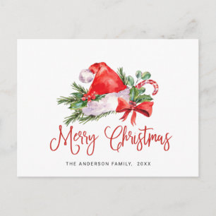 Festliche Weihnachtsmannmütze Weihnachten Gruß Url Postkarte