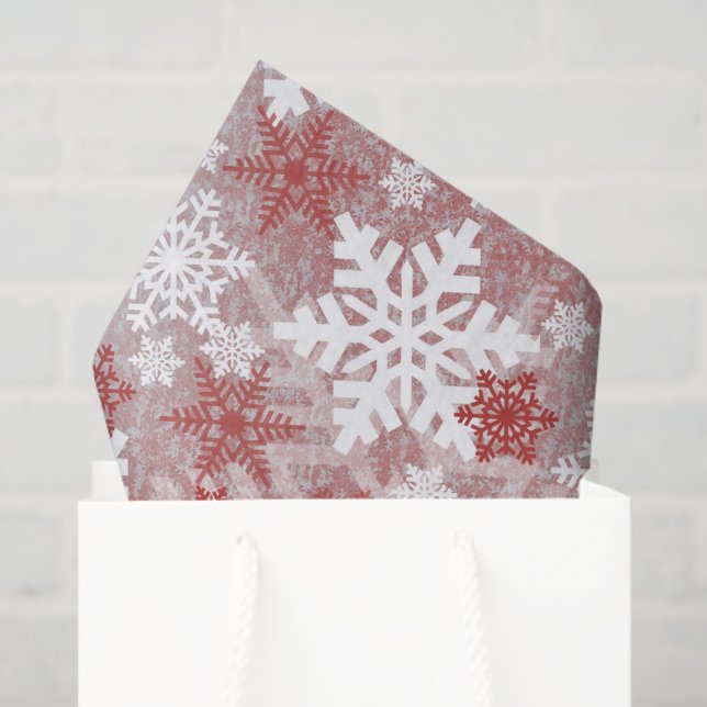 Festliche Weihnachtsschneeflocke Weihnachtsfeier T Seidenpapier (Geschenktüte)