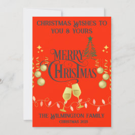 Festliche Weihnachtswohnung für Familien sehr froh Karte