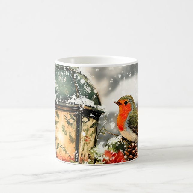 Festliche Winter Wonderland Szene Kaffeetasse (Mittel)