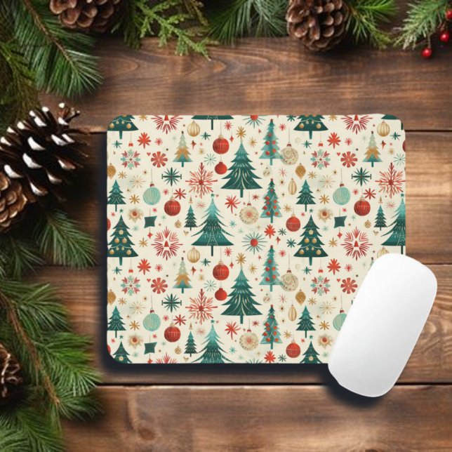 Festliche Winterferien-Muster Mousepad (Von Creator hochgeladen)