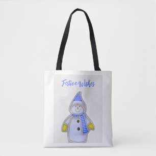 Festliche Wünsche. Schneemann-Design