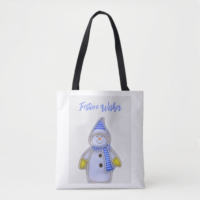 Festliche Wünsche. Schneemann-Design (Vorderseite)