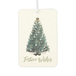 Festliche Wünsche. Weihnachtsbaum-Design Autolufterfrischer