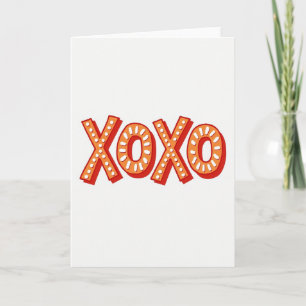 Festliche Xoxo-Umarmer-Karte Karte