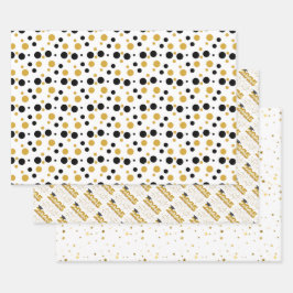 Festlicher Abschluss 2025 Geschenkpapier Set