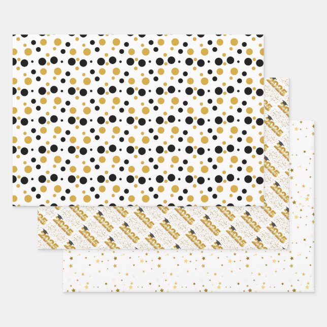 Festlicher Abschluss 2025 Geschenkpapier Set (Set)