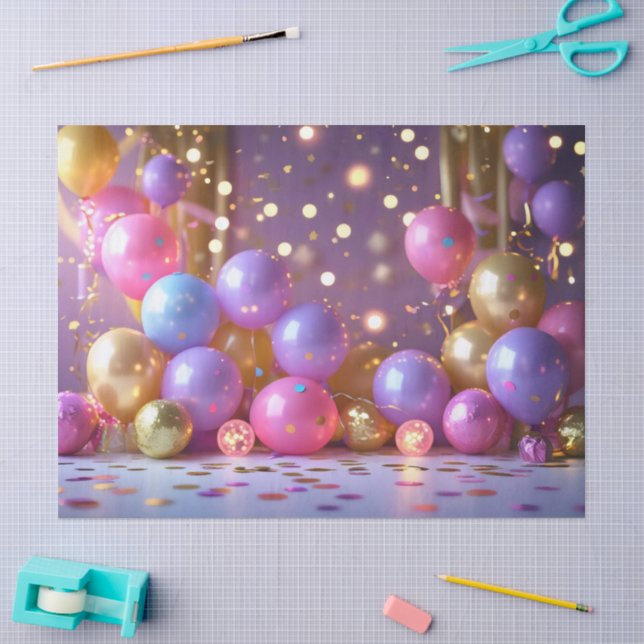 Festlicher Ballonrausch Seidenpapier (Basteln)