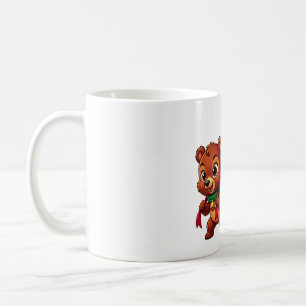 Festlicher Bär und Geschenksack-Ornament Kaffeetasse