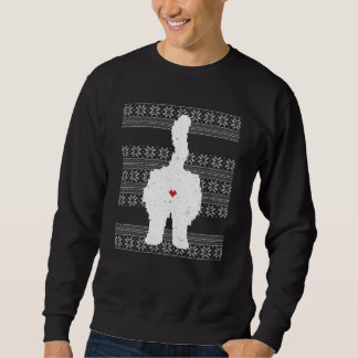 Festlicher Cat Hintern Ugly Weihnachtsfeiertag Sweatshirt