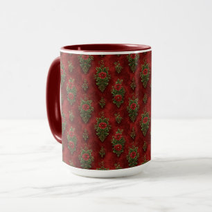 Festlicher Damast Tasse