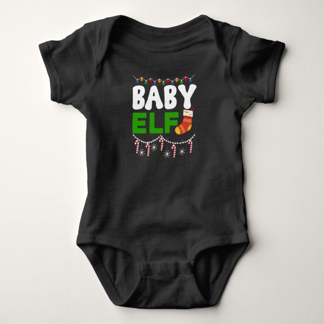 Festlicher Elf-Charme - Adorable Holiday Baby Strampler (Vorderseite)