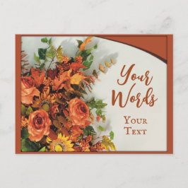 Festlicher Erntedank Postkarte