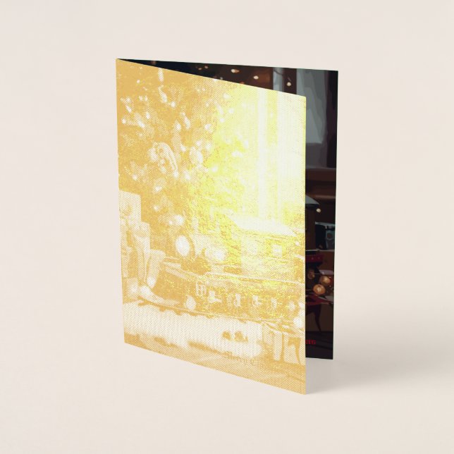 Festlicher Express Folienkarte (Vorderseite)