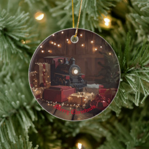 Festlicher Express Keramik Ornament