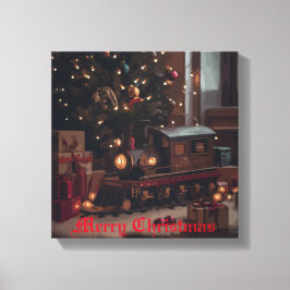 Festlicher Express Leinwanddruck