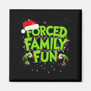 Festlicher Familienspass Weihnachts-Shirts passen  Magnet