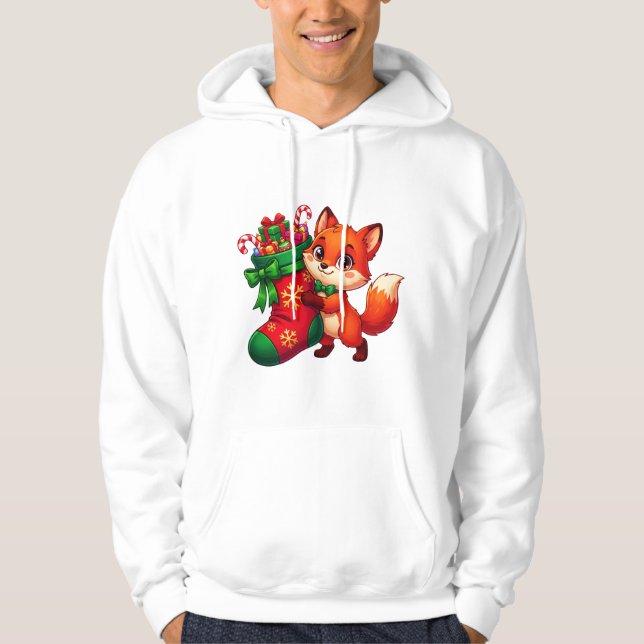 Festlicher Fuchsstrumpf Hoodie (Vorderseite)