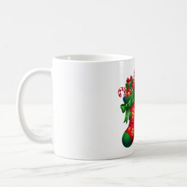 Festlicher Fuchsstrumpf Kaffeetasse (Links)