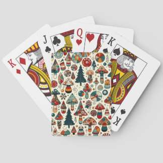 Festlicher Fungi Spielkarten