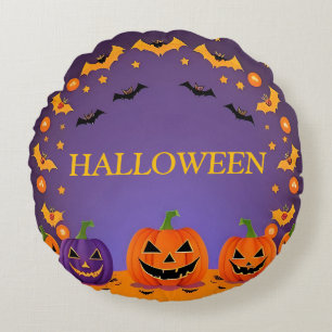 Festlicher Halloween-Hintergrund Rundes Kissen