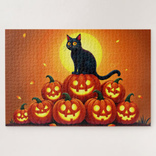 Festlicher Herbst Halloween-Kunstfreund Puzzle
