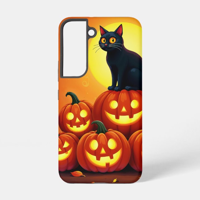 Festlicher Herbst Halloween-Kunstfreund Samsung Galaxy Hülle (Rückseite)