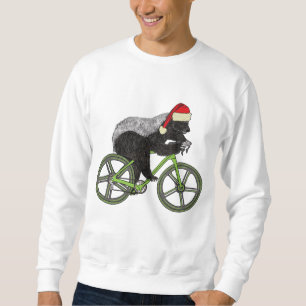 Festlicher Honey Badger Radfahrer Funny Badass Cyc Sweatshirt