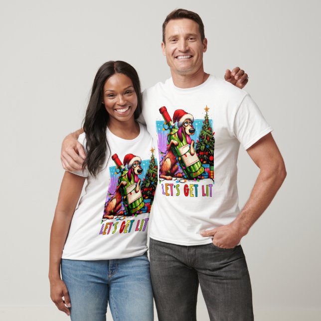 Festlicher Hund  T-Shirt (Unisex)
