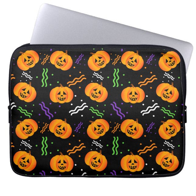 Festlicher Jack-O'-Lantern Laptopschutzhülle (Vorderseite)