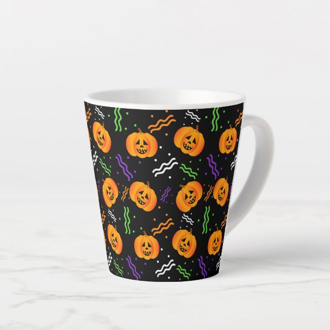 Festlicher Jack-O'-Lantern Milchtasse (Rechte Ecke)