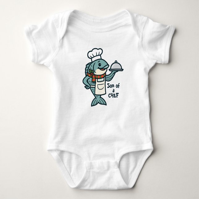 Festlicher Koch Son Bodysuit Baby Strampler (Vorderseite)