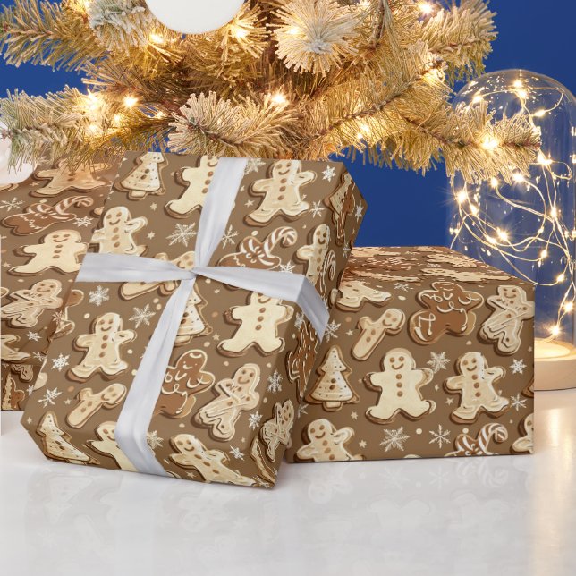Festlicher Lebkuchen Urlaub Geschenkpapier (Feiertage)