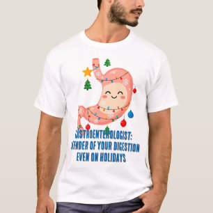 Festlicher Magen-Cartoon für Gastro-Helden der Fei T-Shirt