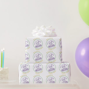 Festlicher Narr - Mardi Gras - Karnevalsfeier Geschenkpapier