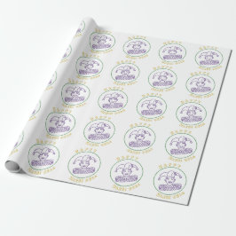 Festlicher Narr - Mardi Gras - Karnevalsfeier Geschenkpapier