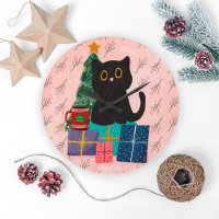 Festlicher Pink Frohe Weihnachten Niedlicher Black