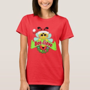 Festlicher Sankt-Biene Feiertags-T - Shirt