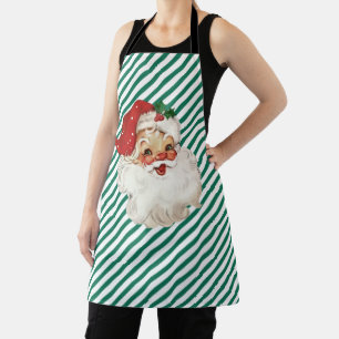 Festlicher Streifen grün von Weihnachtsgeschenk Schürze
