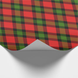 Festlicher Tartan Geschenkpapier