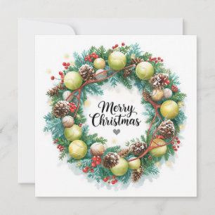 Festlicher Tenniskranz zu Weihnachten