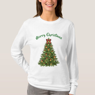 Festlicher und lustiger Weihnachtsbaum T - Shirt
