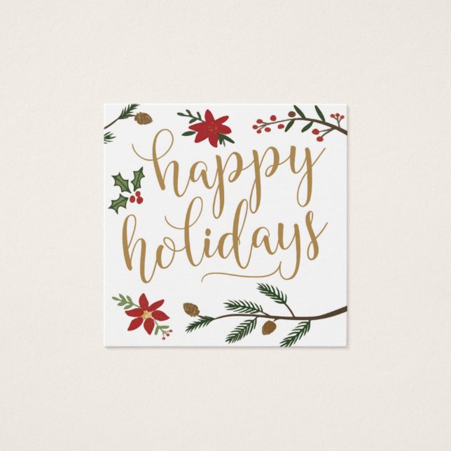 Festlicher Urlaub Einladung Name Plakatkarte (Vorderseite)