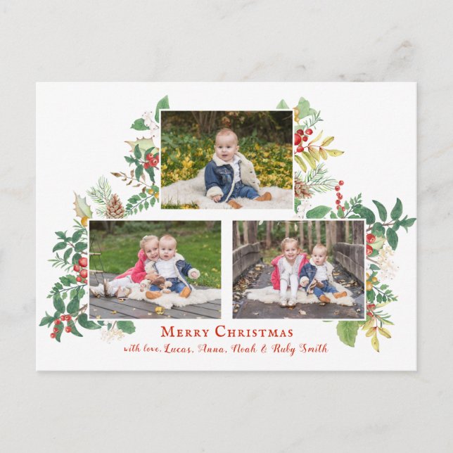 Festlicher Urlaub Foto Postkarte (Vorderseite)