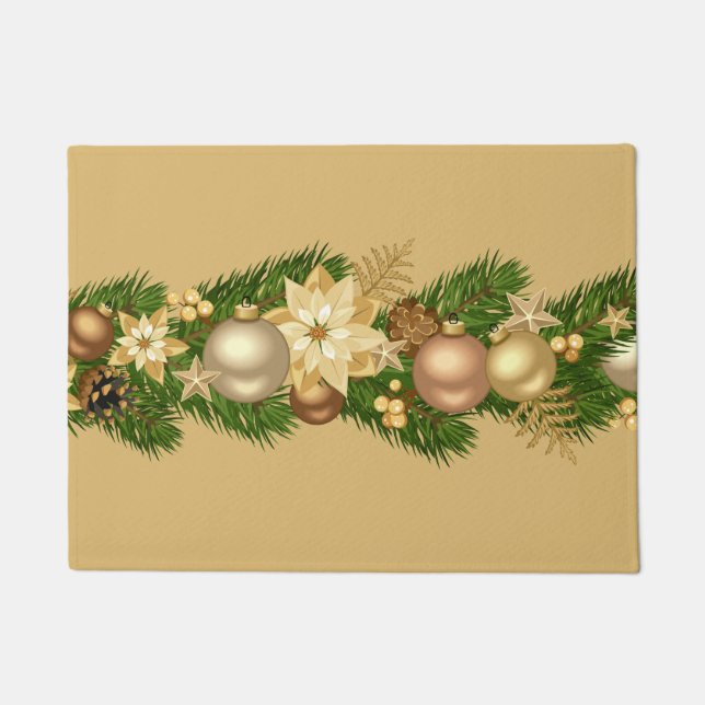 Festlicher Urlaub Garland Doormat Fußmatte (Vorderseite)