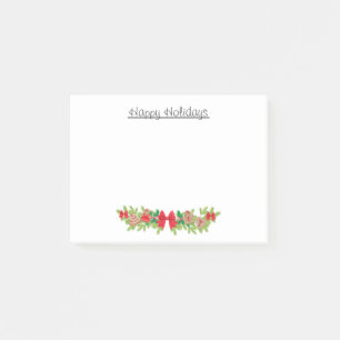 Festlicher Urlaub Garland - Nachhinweise Post-it Klebezettel