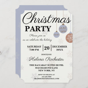 Festlicher Urlaub Ornament Weihnachten Party Einladung